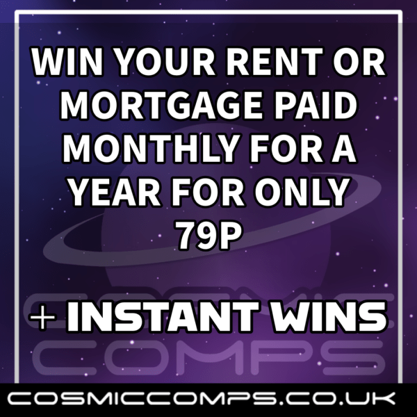 YOUR RENT OR MORTAGE PAID FOR THE YEAR + INSTANT WINS