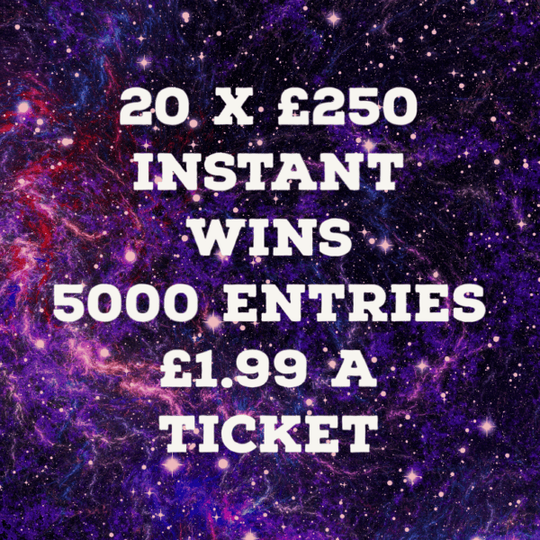 LOW ODDS INSTANT WINS 20 X £250S TO FIND