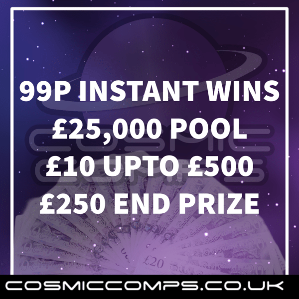 99P INSTANT WINS £250 END PRIZE AUTODRAWN