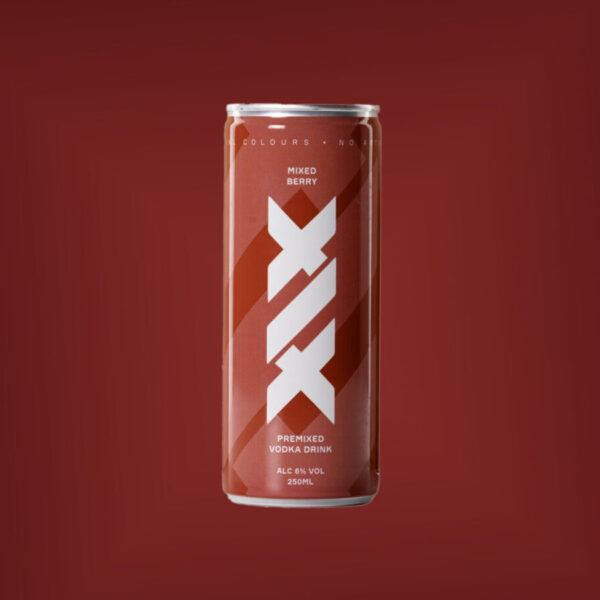 12 X 250ML XIX MIXED BERRIES VODKA CANS BY THE SIDEMEN